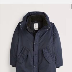 Ambercrombie and Fitch Black Puffer Parker NWT